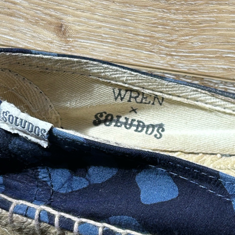 Soludo Wren X  Batik Espadrille Flat for Anthology Size 9 - Picture 3 of 4